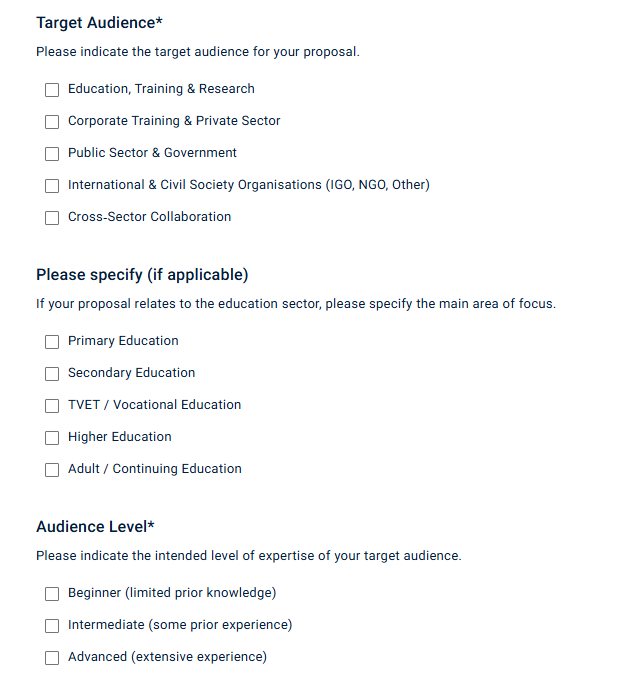 Call for Proposal Preview 3
