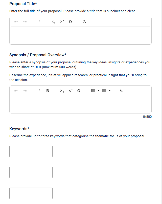 Call for Proposal Preview 1